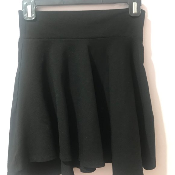 Black Jersey Circle Skirt - Picture 3 of 5
